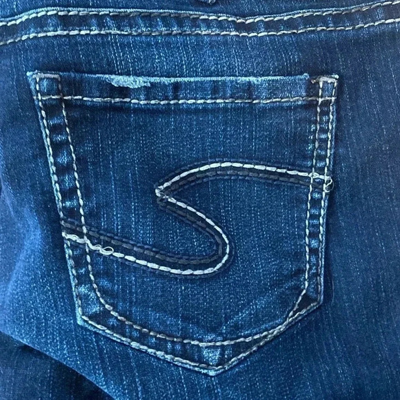 Silver aiko kick flare jean capris - Picture 5 of 6